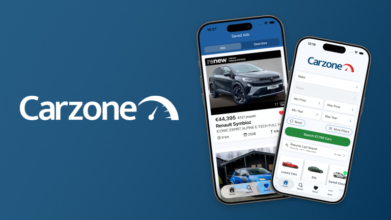 Carzone mobile app