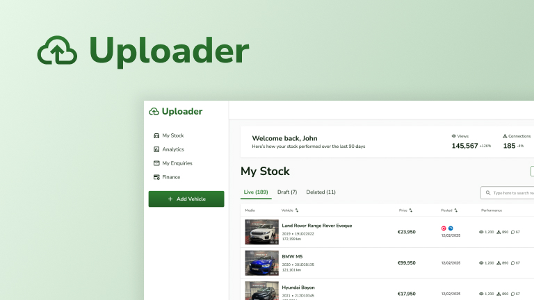 Uploader dashboard